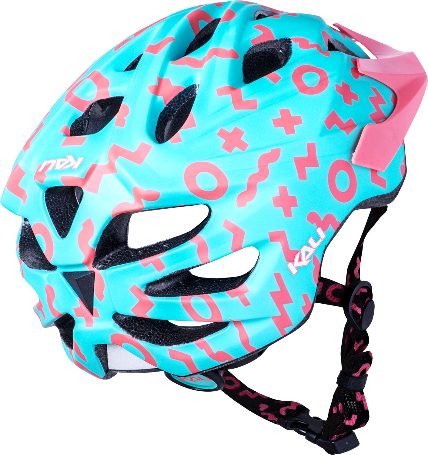 KALI Youth Chakra Plus Helmet - Zwiggles - Matte Seafoam/Salmon 0221421212