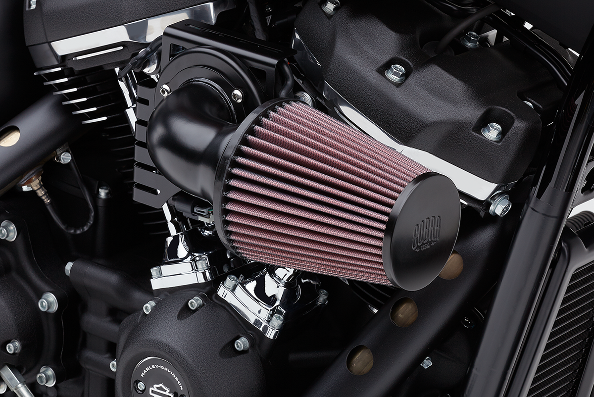 COBRA Cone Air Intake - Black - Twin Cam 606-0102-06B-SB