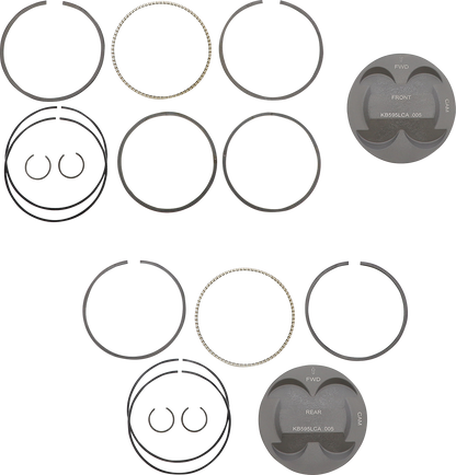 KB PERFORMANCE Piston Kit - 4.250" +0.005" - 11.8:1 CR - 124" Big Bore - 107" M8 KB595LCA.005