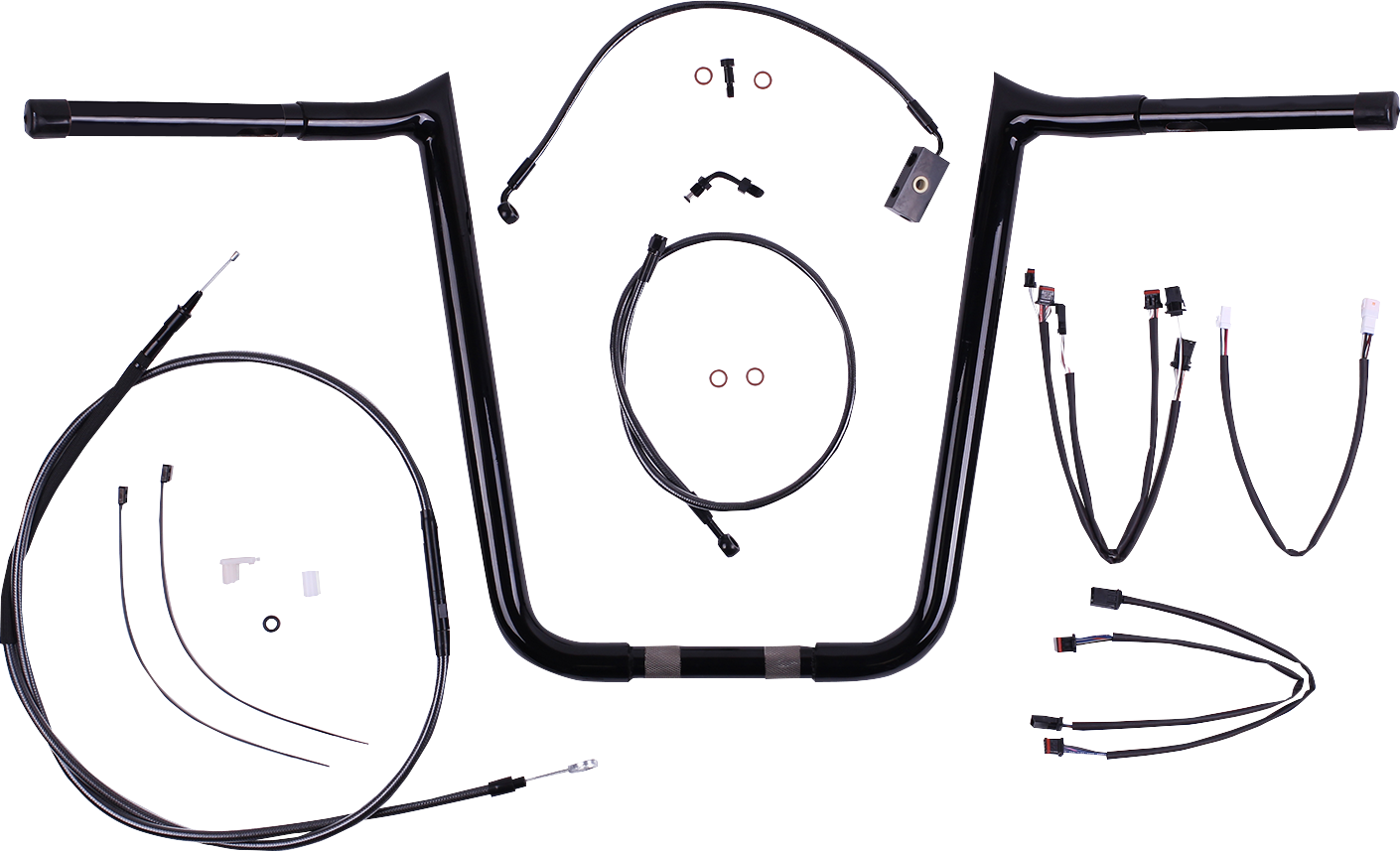 MAGNUM SHIELDING 1-1/4" Viking Handlebar Installation Kit - 14" - Black Pearl™ 48894-314