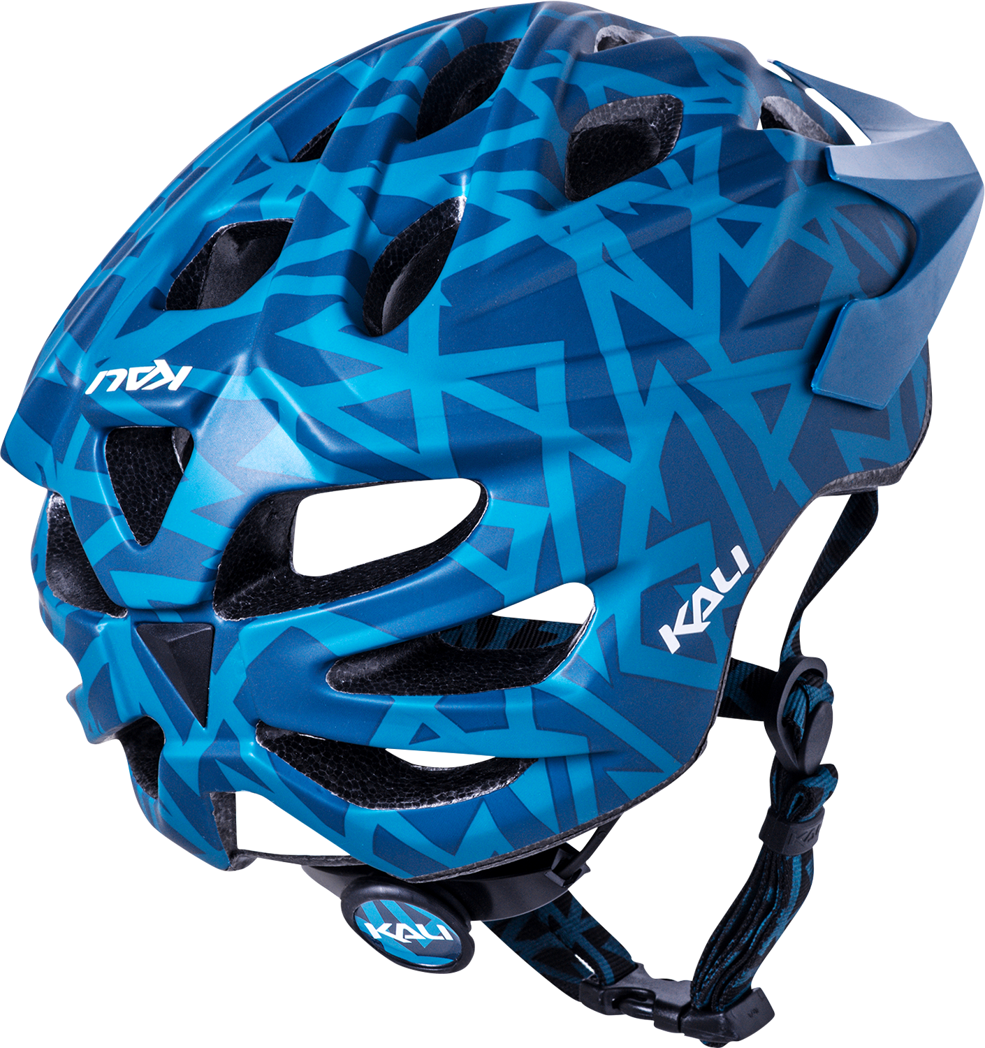 KALI Youth Chakra Plus Helmet - Pyramid - Matte Teal 0221421122