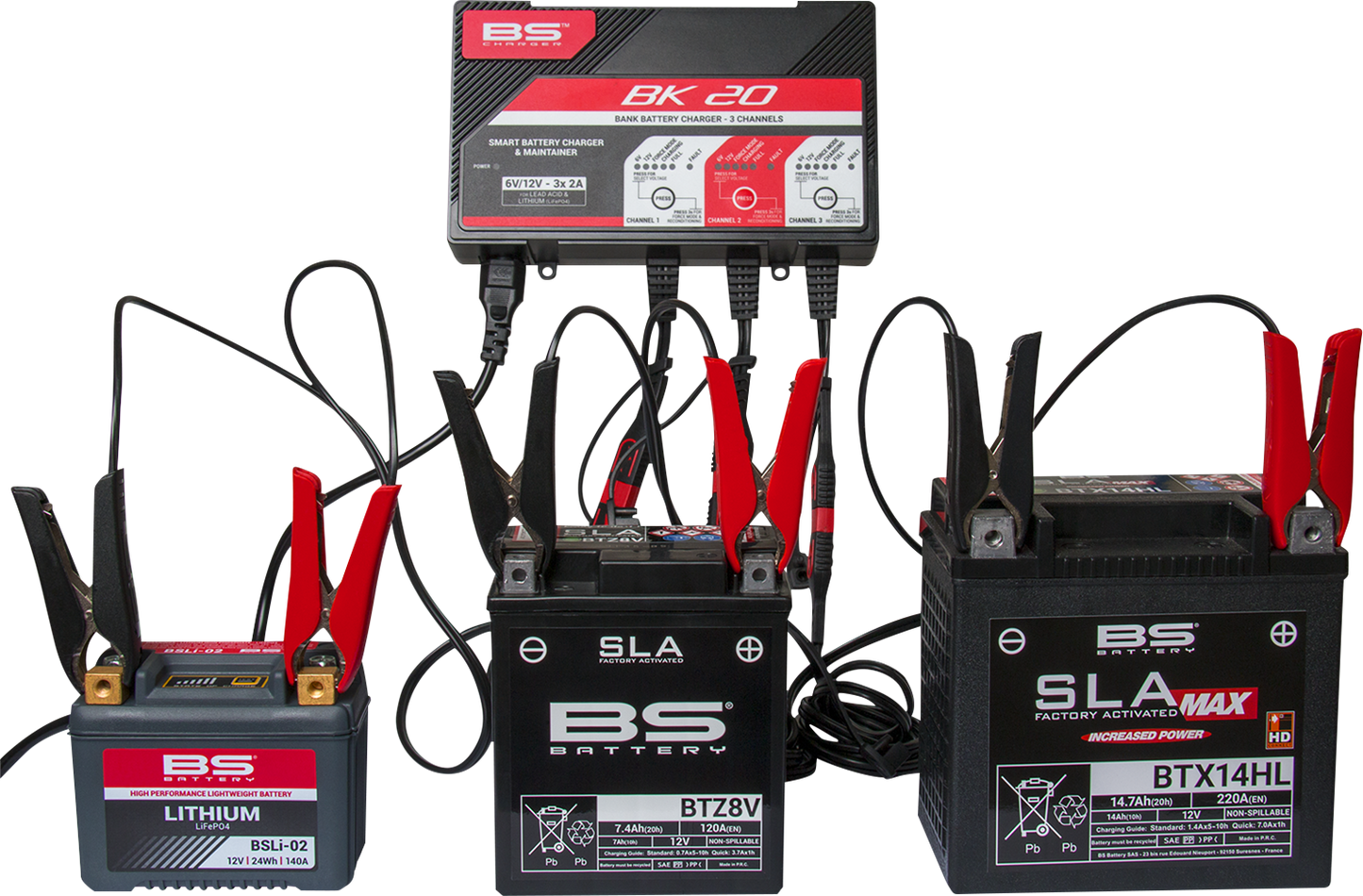BS BATTERY Battery Charger/Maintainer - BK20 700554