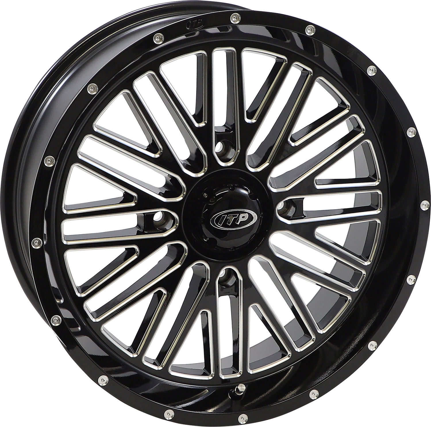 ITP Wheel - Momentum - Front/Rear - Black/Milled - 18x6.5 - 4/156 - 4+2.5 (+10 mm) 1822743731B