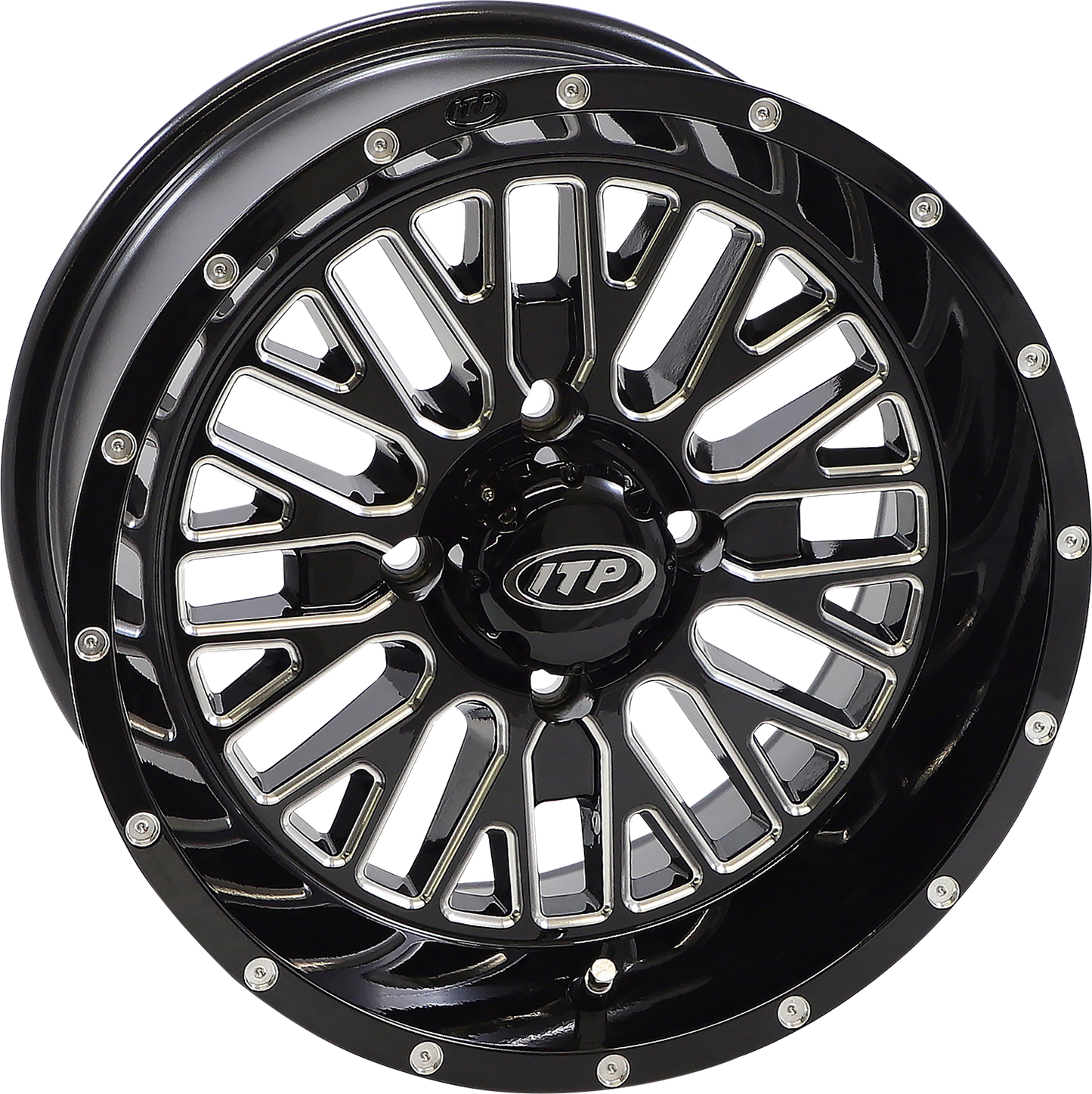 ITP Wheel - Momentum - Front/Rear - Black/Milled - 20x6.5 - 4/137 - 4+2.5 (+10 mm) 2022744731B