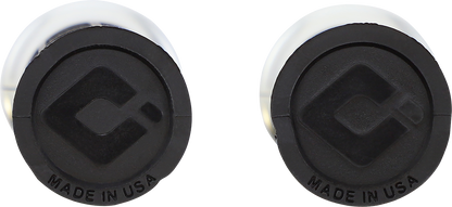 ODI Hart-Luck Signature V-Twin Lock-On™ Grips - TBW - Black/Silver V31HTW-BB-S