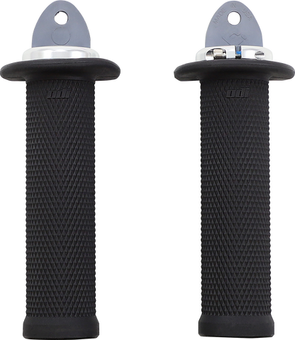 ODI Ruffian ATV/PWC Grips - Black/Silver J33RFB-S