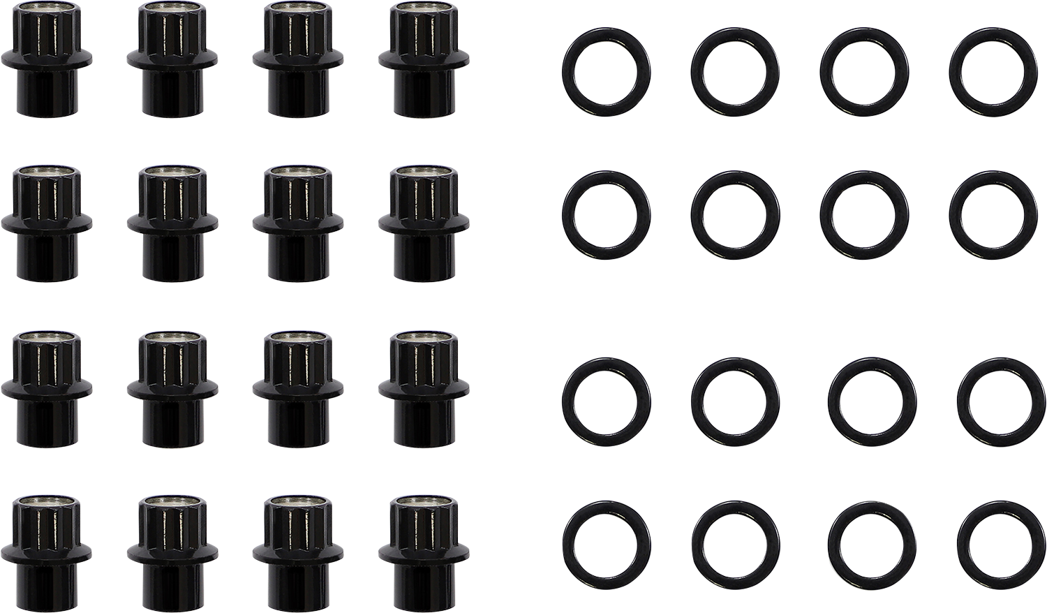 MOOSE OFFROAD Lug Nuts - Carbon Fiber Wheel - Steel - 12 mm x 1.50" - 16 Pack LNBOET1215ASTKT