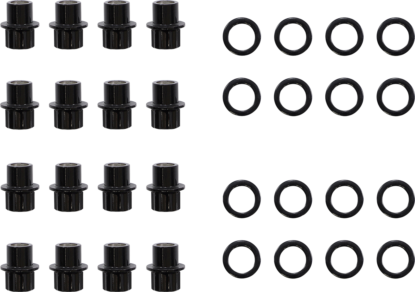 MOOSE OFFROAD Lug Nuts - Carbon Fiber Wheel - Steel - 3/8"-24 - 16 Pack LNBOET3824ASTKT