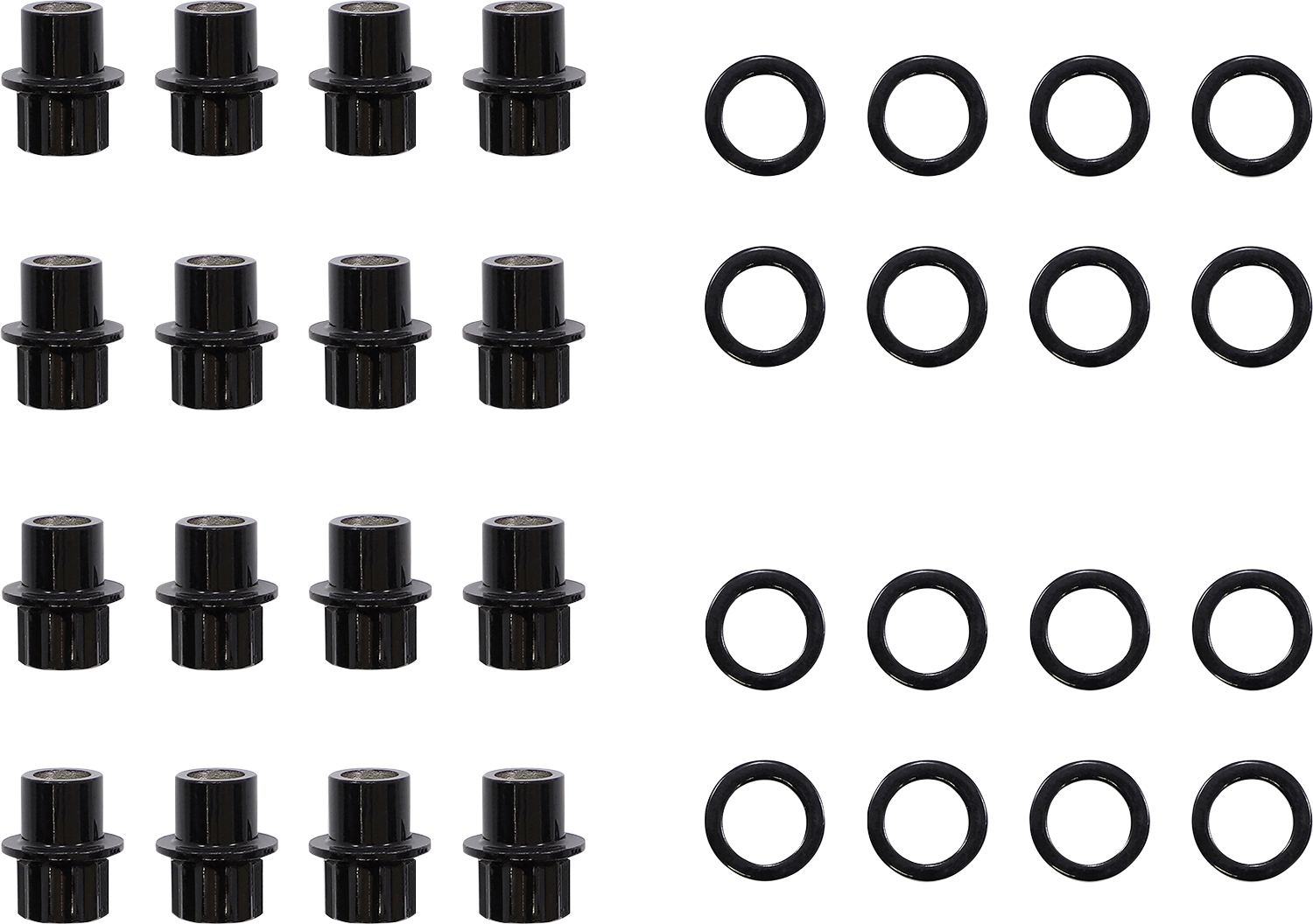 MOOSE OFFROAD Lug Nuts - Carbon Fiber Wheel - Steel - 3/8"-24 - 16 Pack LNBOET3824ASTKT