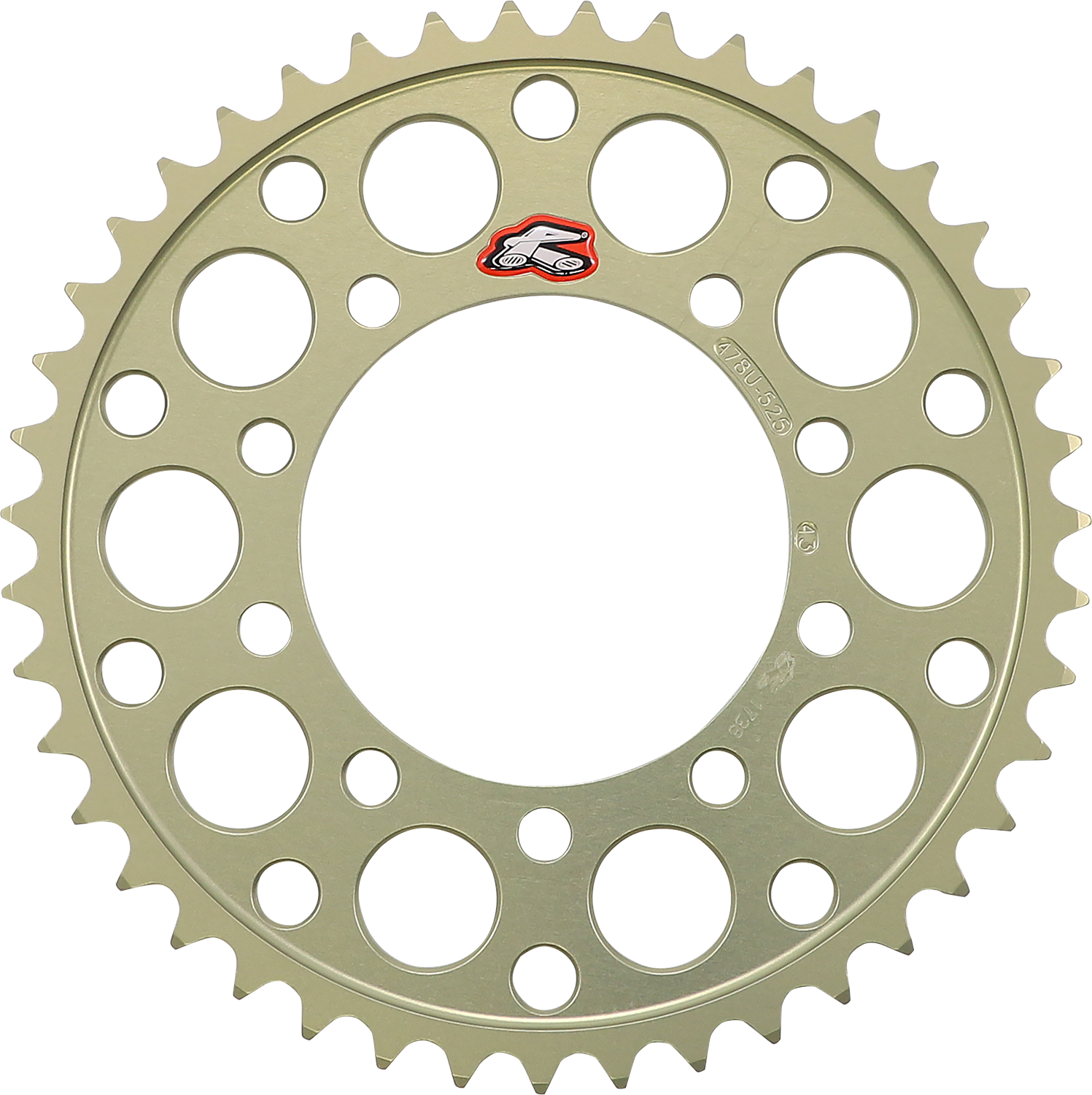 RENTHAL Rear Sprocket - Aluminum - 43 Tooth - Aprilia 478U-525-43P-HA