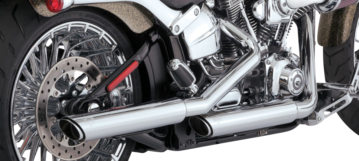 VANCE & HINES 3" Twin Slash Slip-On Muffler - Chrome 16335