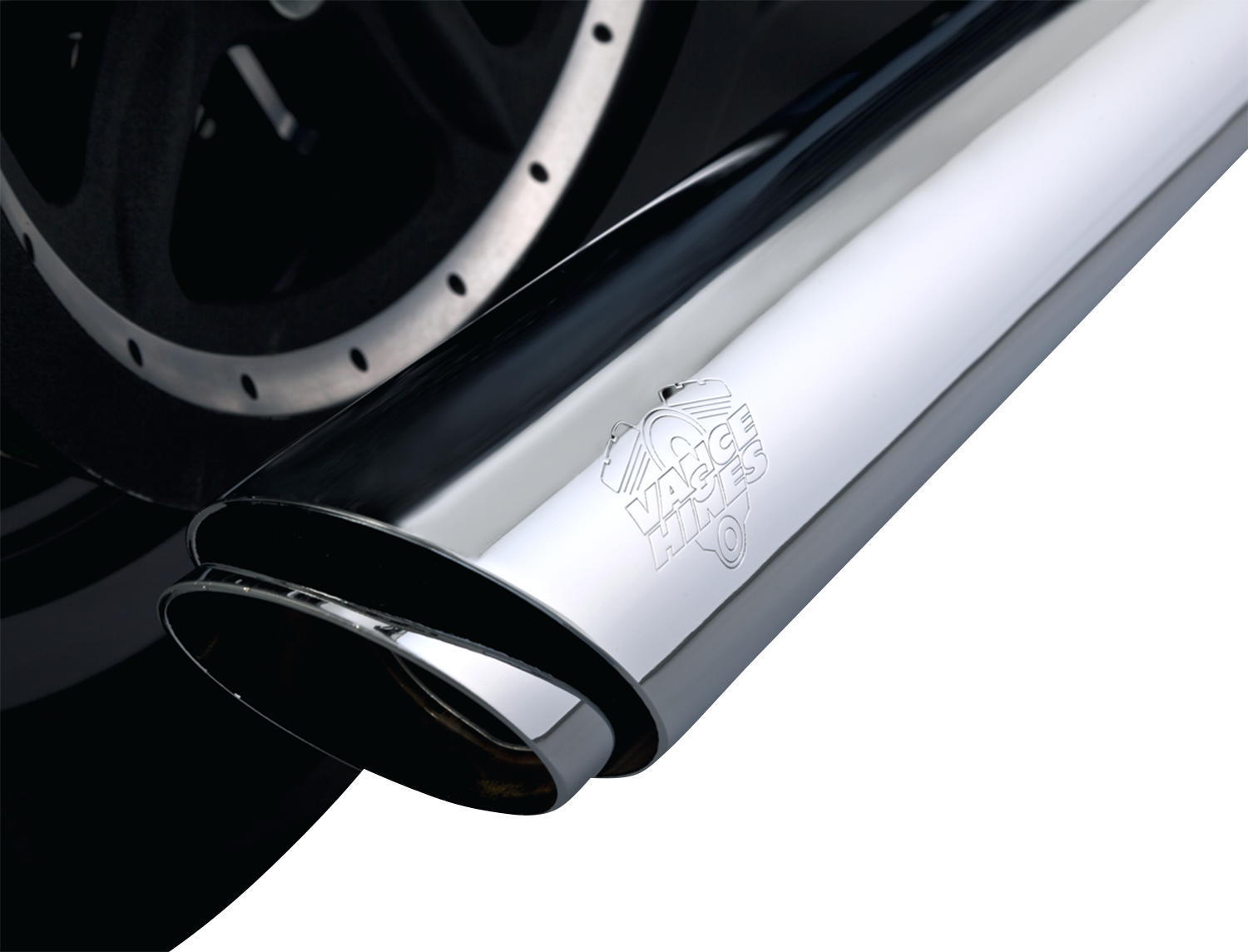 VANCE & HINES 3" Twin Slash Slip-On Muffler - Chrome 16361