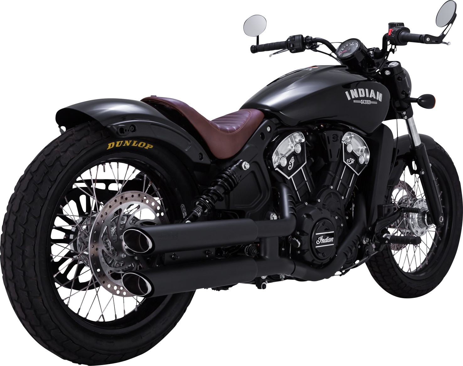 VANCE & HINES 3" Twin Slash Slip-On Mufflers - Black 48323