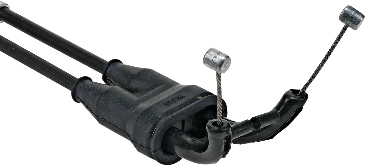 MOOSE OFFROAD Black Vinyl Throttle Cable - Stock Length - Honda 45-1273