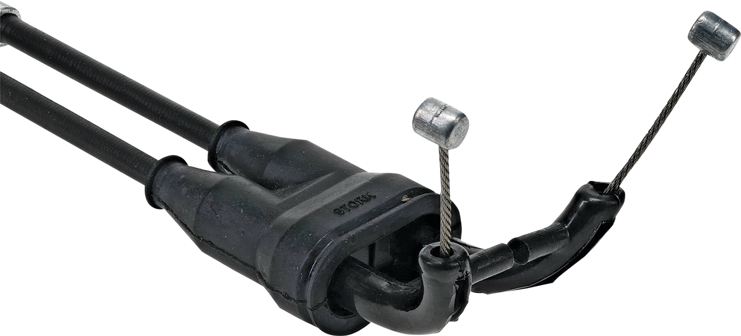 MOOSE OFFROAD Black Vinyl Throttle Cable - Stock Length - Honda 45-1273