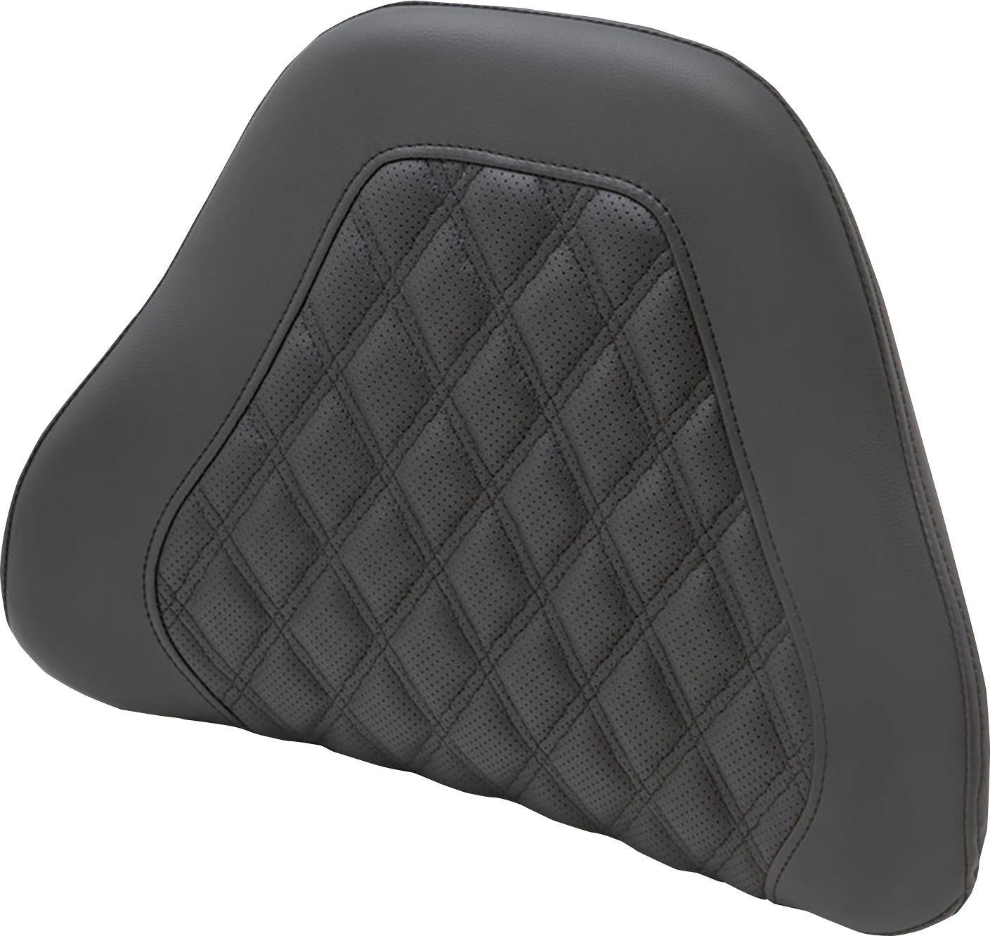 SADDLEMEN Tour-Pak® Backrest Pad Cover - Lattice Stitched - Black 88-11885LS