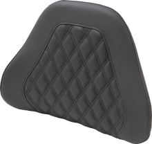 SADDLEMEN Tour-Pak® Backrest Pad Cover - Lattice Stitched - Black 88-11885LS