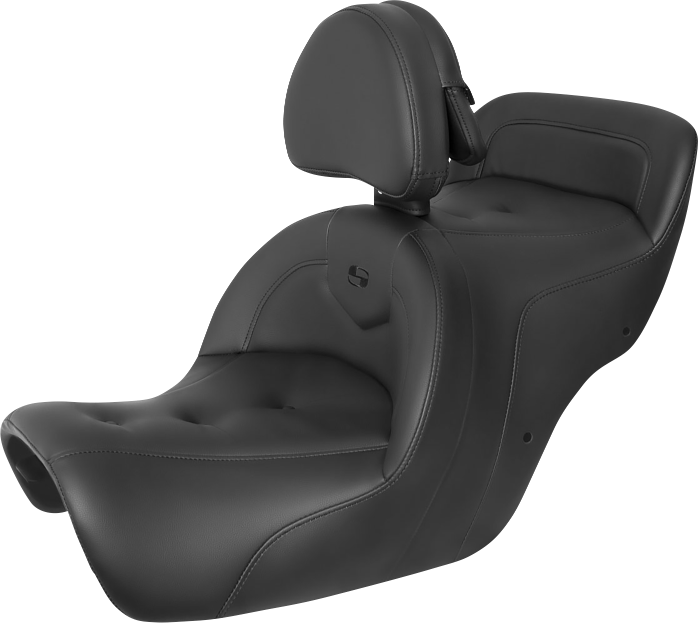 SADDLEMEN Seat - Roadsofa™ - With Backrest - Pillow Top - Black H88-07-181BR