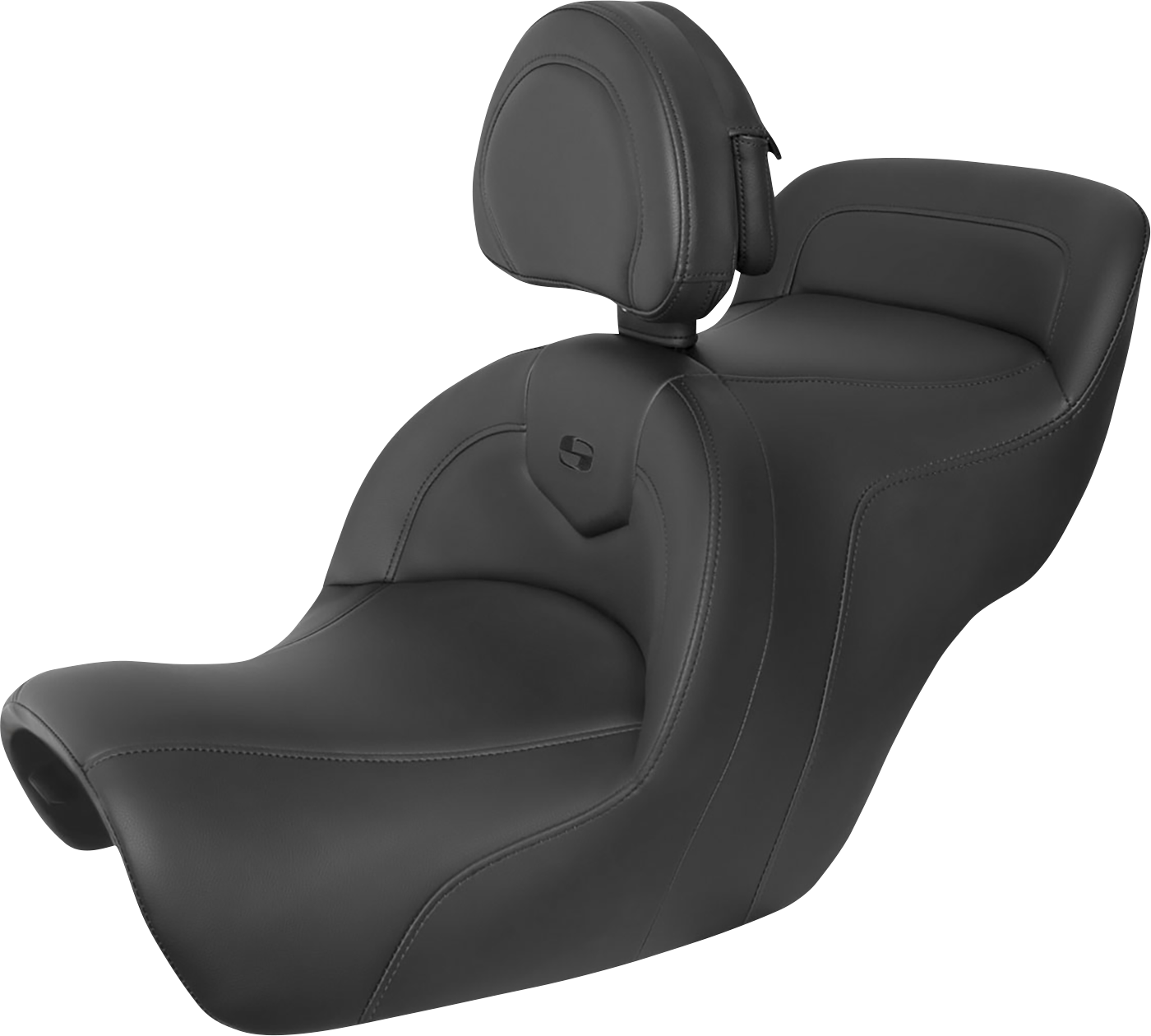 SADDLEMEN Roadsofa™ Seat - Includes Backrest - Black H88-07-187BR