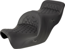 SADDLEMEN RoadSofa™ Seat - without Backrest - Full Lattice Stitch - Black - Heated - GL1500 '88-'00 H88-07-182HCT