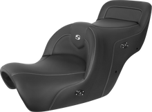 SADDLEMEN Heated Roadsofa™ Seat - Carbon Fiber - Without Backrest - Black - GL H88-07-185HCT
