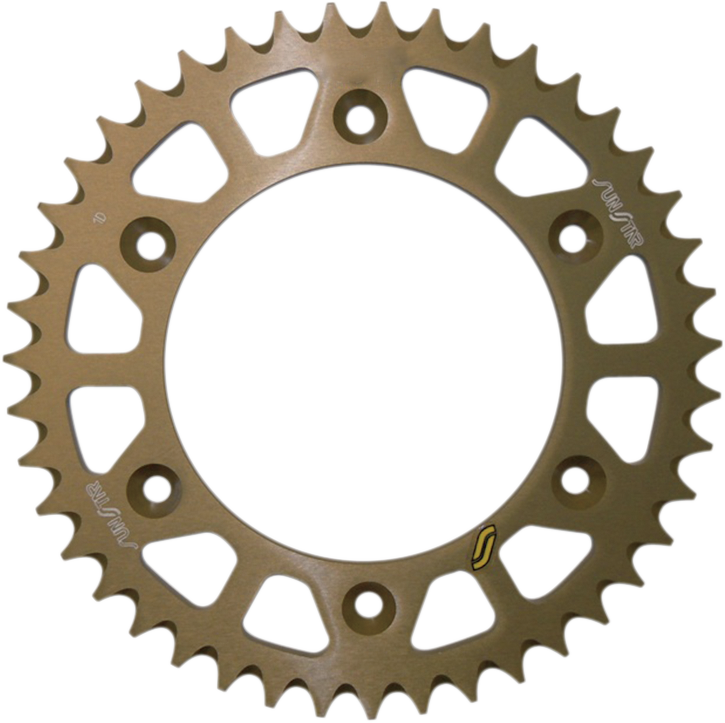 SUNSTAR SPROCKETS Rear Sprocket - 46 Tooth - Honda - Works/Gold 5-355946