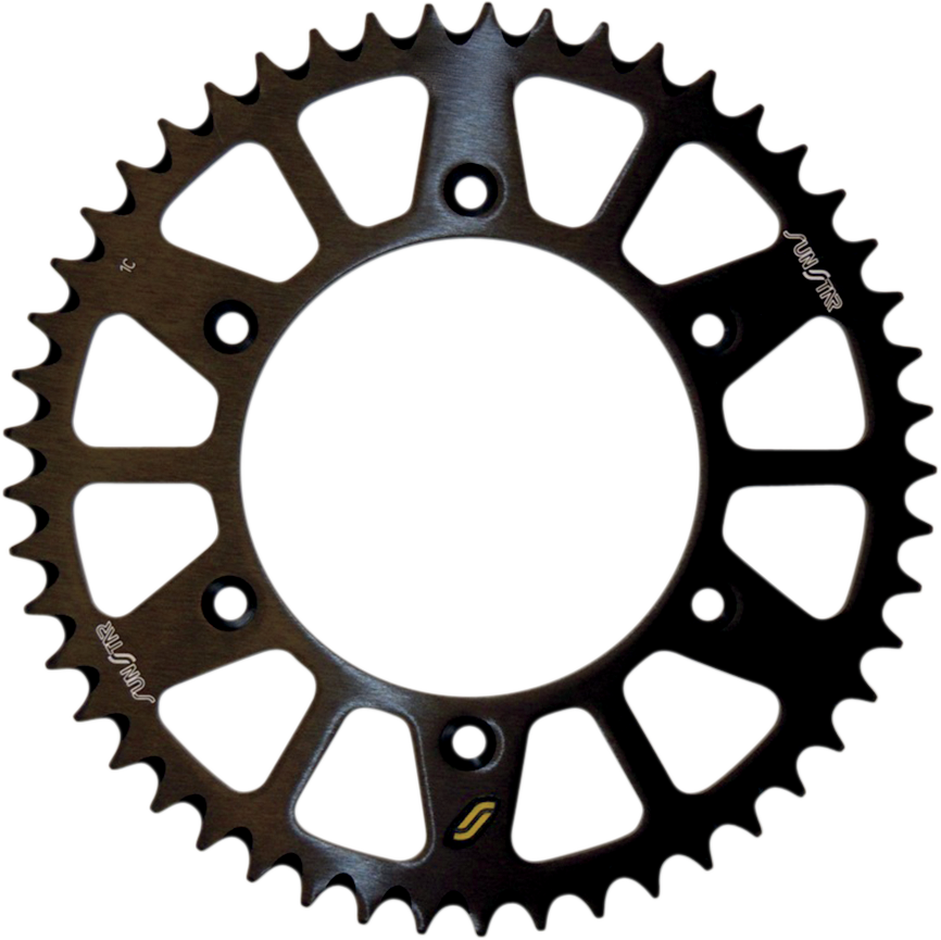 SUNSTAR SPROCKETS Rear Sprocket - 51 Tooth - Works/Black 5-354751BK