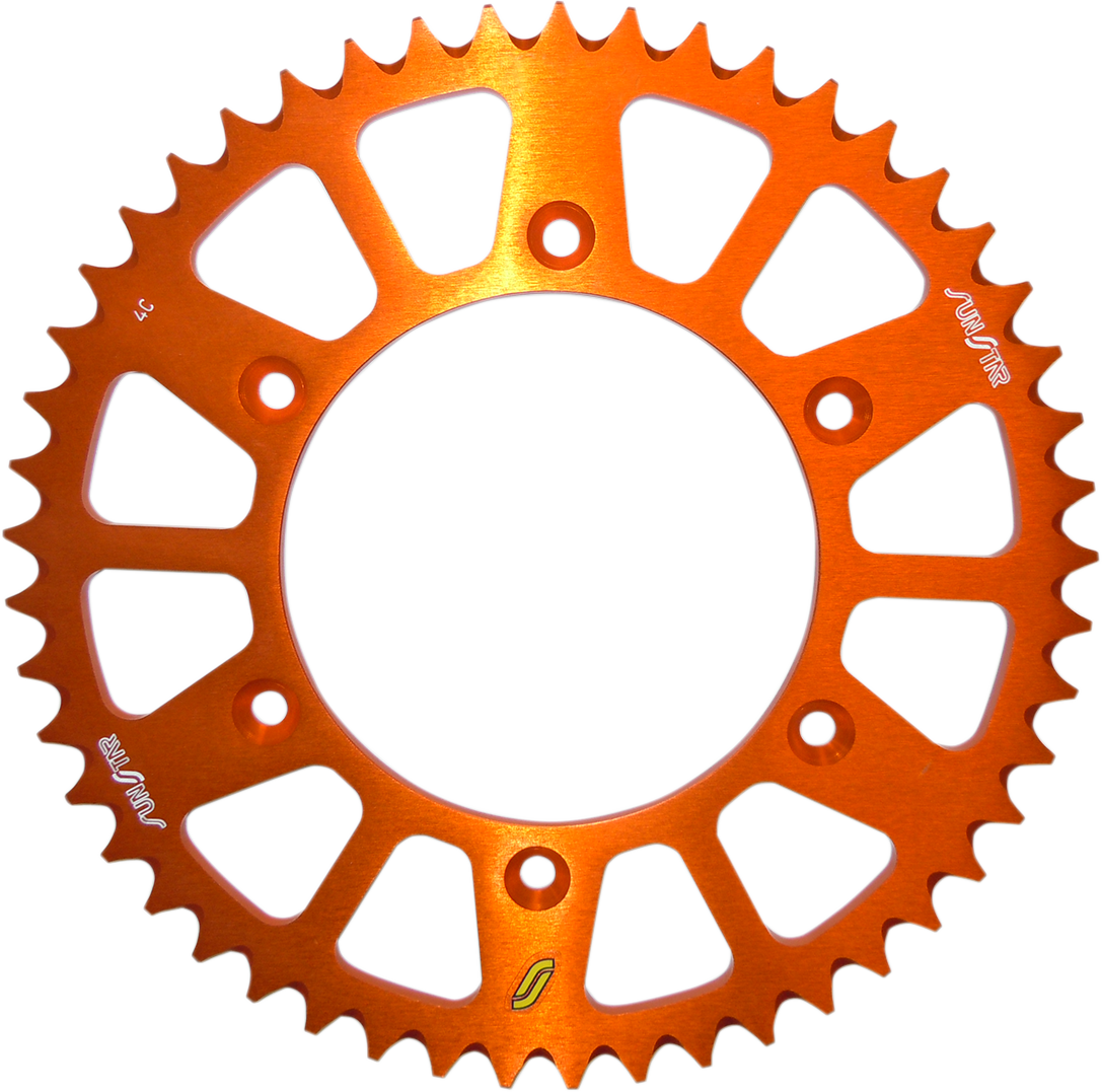 SUNSTAR SPROCKETS Rear Sprocket - 50 Tooth - Gas Gas/Husaberg/Husqvarna/KTM - Works/Orange 5-354750OR