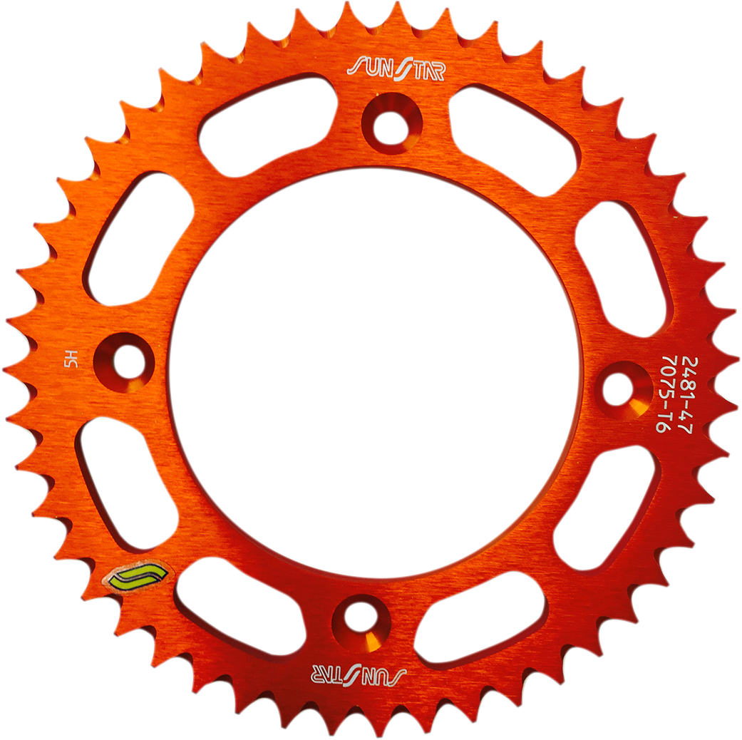 SUNSTAR SPROCKETS Rear Sprocket - 48 Tooth - Gas Gas/Husqvarna/KTM - Works/Orange 5-248148OR