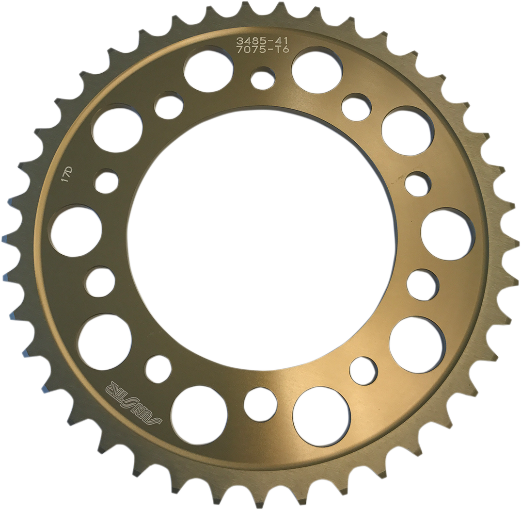 SUNSTAR SPROCKETS Rear Sprocket - 41 Tooth - Yamaha - Works/Gold 5-348541