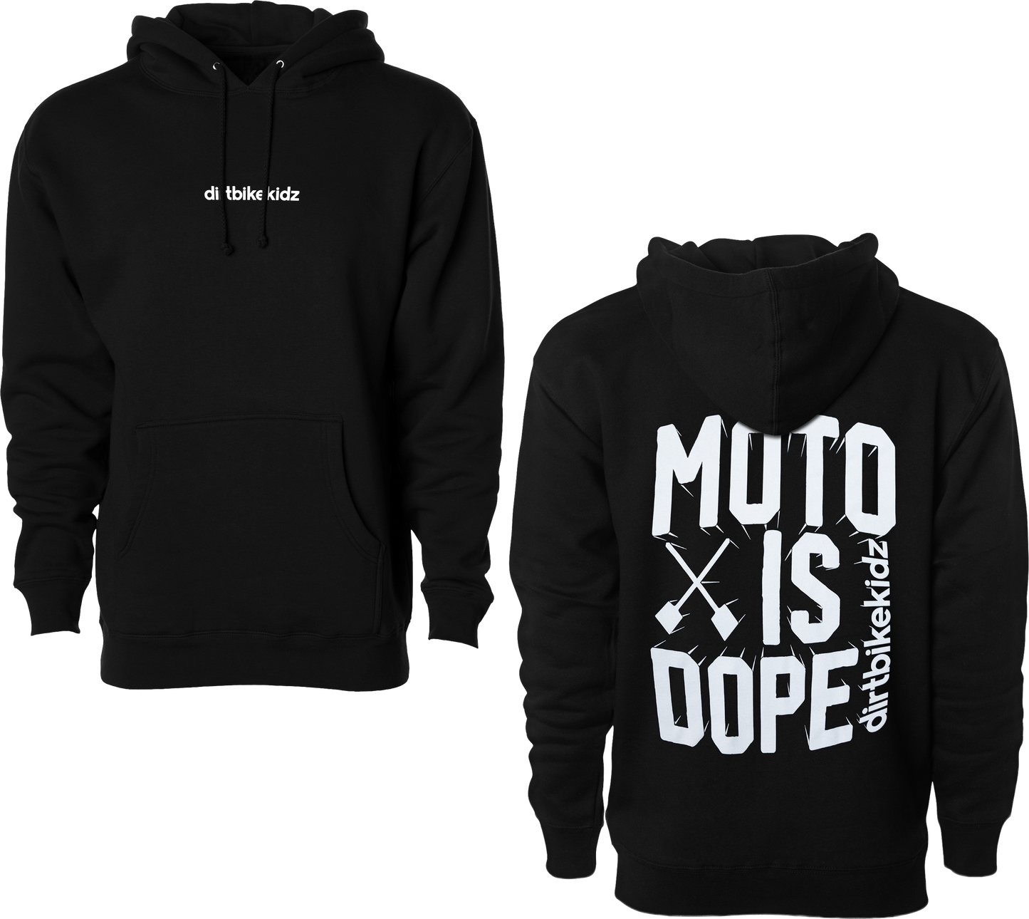 Moto Is Dope Hoodie Black Md