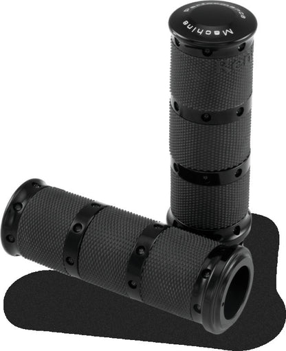 Performance Machine Handle Grip Set- XL Rubber 2K7 - Black Ano