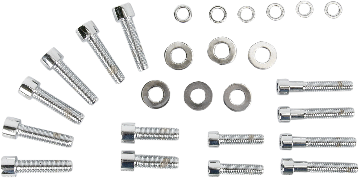 GARDNER-WESTCOTT Bolt Kit - Transmission Side Cover - Socket-Head - Chrome P-10-14-07