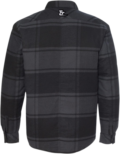 THROTTLE THREADS Drag Specialties Quilted Plaid Jacket - Medium DRG24J86BKMR
