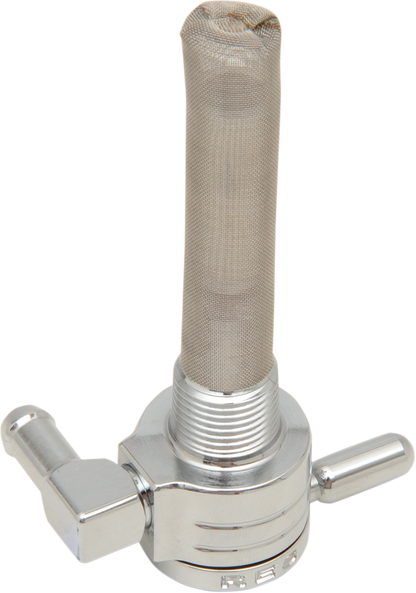 GOLAN PRODUCTS "Click-Slick" Fuel Petcock - Backward - Chrome - 3/8" NPT 75-516B-CS