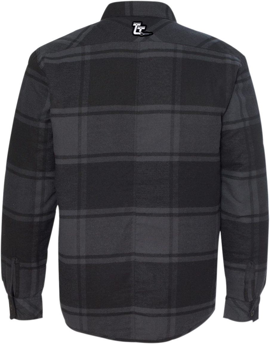THROTTLE THREADS Drag Specialties Quilted Plaid Jacket - 2XL DRG24J86BK2R