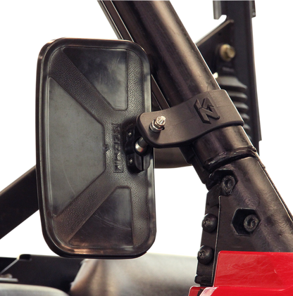 SEIZMIK Mirror - Basic - Side View - Rectangle - Black - Polaris Pro Fit/Can Am Profiled ROPS 56-18084