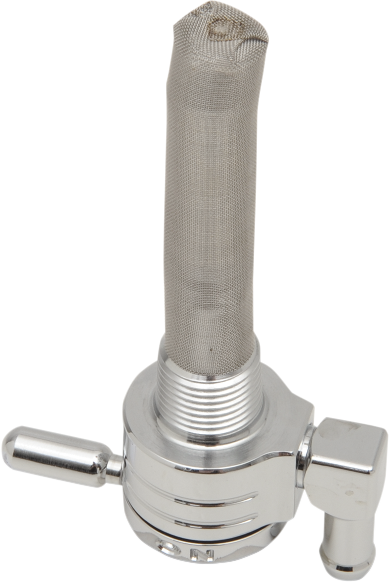 GOLAN PRODUCTS "Click-Slick" Fuel Petcock - Downward - Chrome - 3/8" NPT 75-516D-CS