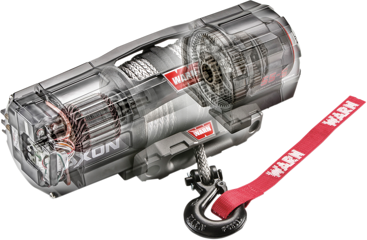 WARN AXON 55-S Winch - Synthetic Rope - 50' 101150