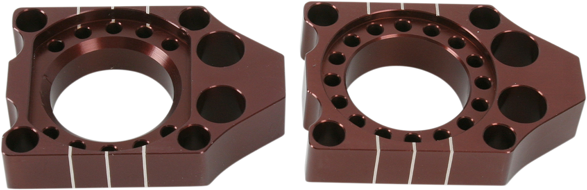 PRO CIRCUIT Axle Blocks - Brown - Kawasaki/Suzuki KAB03