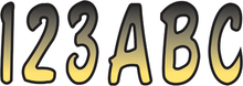 HARDLINE I.D. Sticker Kit - 200 Series - Yellow Gradation YEBKG200