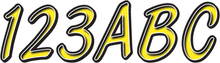 HARDLINE I.D. Sticker Kit - 400 Series - Yellow YEBKG400