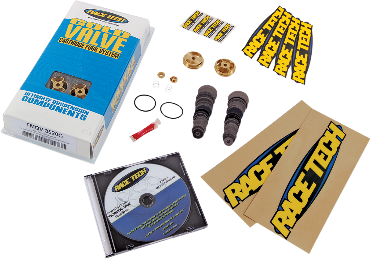 RACE TECH Fork Kit - 28 mm - Gold Valve - Type 2 FMGV 3520G