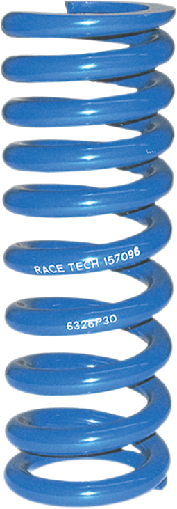 RACE TECH Progressively Wound Shock Spring - Blue - P30 - Spring Rate 532 lb/in SRSP 6326P30