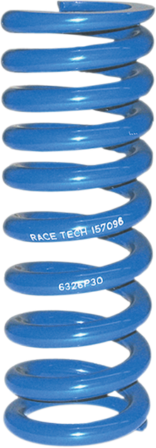 RACE TECH Progressively Wound Shock Spring - Blue - P30 - Spring Rate 532 lb/in SRSP 6326P30