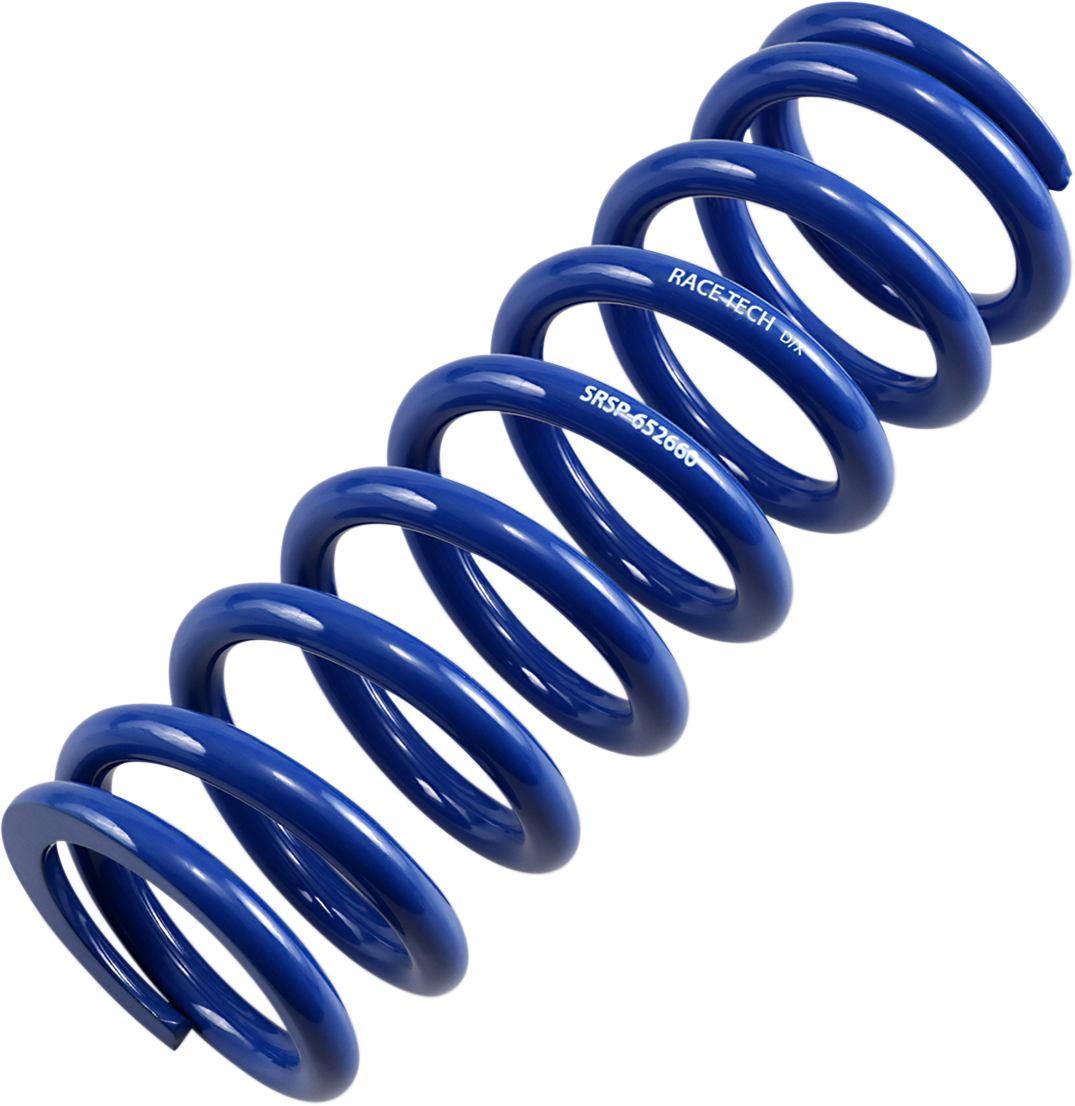 RACE TECH Shock Spring - Rear - Blue - Race Series - Spring Rate 336 lb/in SRSP 652660
