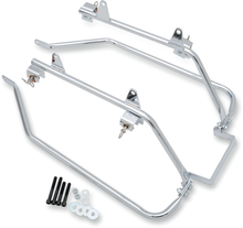 CYCLE VISIONS Saddlebag Mounts - Chrome - FLST '00-'07 CV-7205