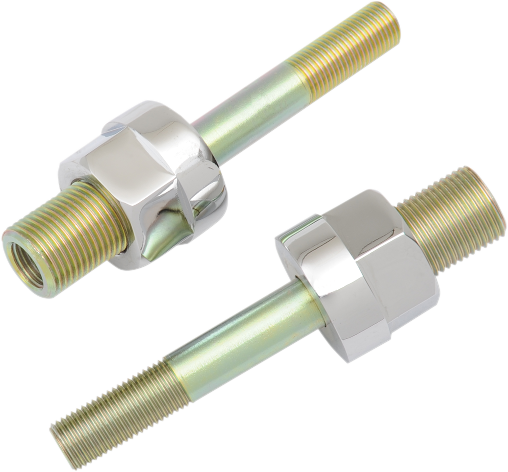 BURLY BRAND Adjustable Shock Lowering Kit - Rear - Lowers 0"-1.25" - Chrome/Gold Anodized Finish B28-257CH