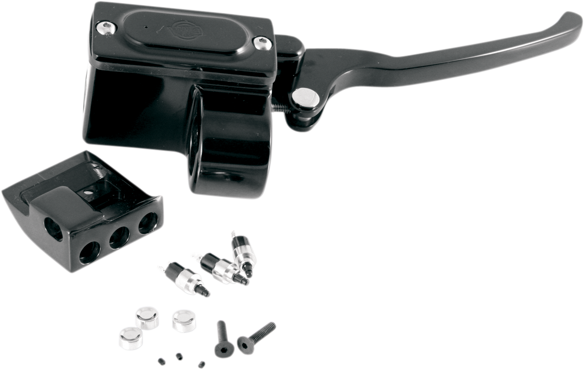 GMA ENGINEERING BY BDL Brake Master Cylinder Assembly - 5/8" - Switch - Black GMA-HB-5-B