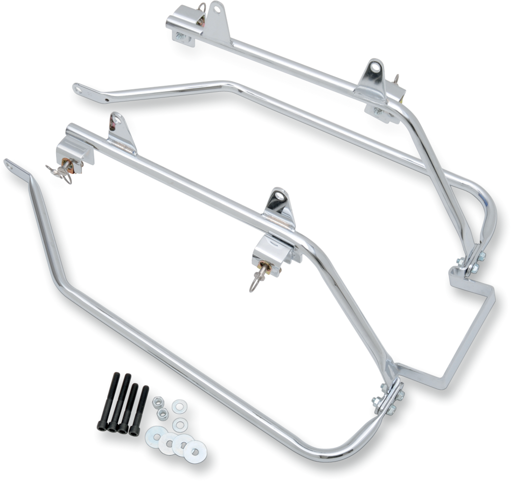 CYCLE VISIONS Saddlebag Mounts - Chrome - FLST '08-'17 CV-7206